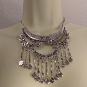 Silver Tribal Necklace